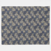 Klassieke William Morris Tulip en Willow Fleece Deken (Voorkant (Horizontaal))