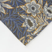 Klassieke William Morris Tulip en Willow Fleece Deken (Hoek)