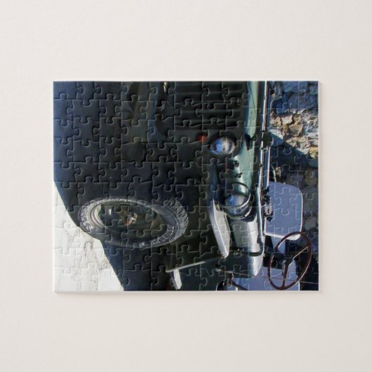 Klassieke Willy's Jeep. Legpuzzel (Horizontaal)