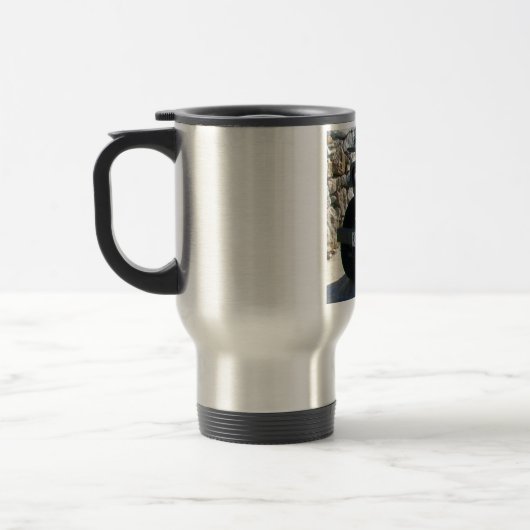 Klassieke Willy's Jeep. Reisbeker (Links)