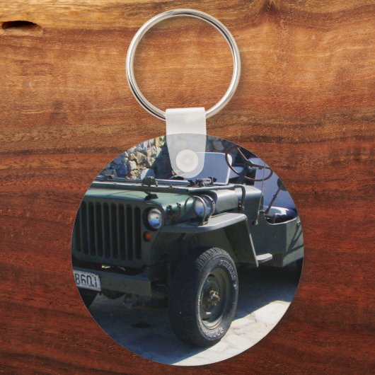 Klassieke Willy's Jeep. Sleutelhanger (Voorkant)