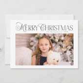 Klassieke Winter Blauwe Vakantie Multi Fotokaart Feestdagenkaart (Voorkant)