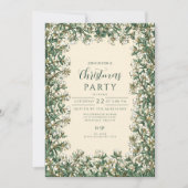 Klassieke Winter Greenery Kerstmis Kaart (Voorkant)