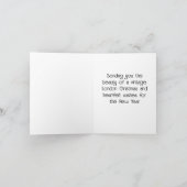 Klassieke Winter in Londen Kerst Classic Kaart (Binnen)