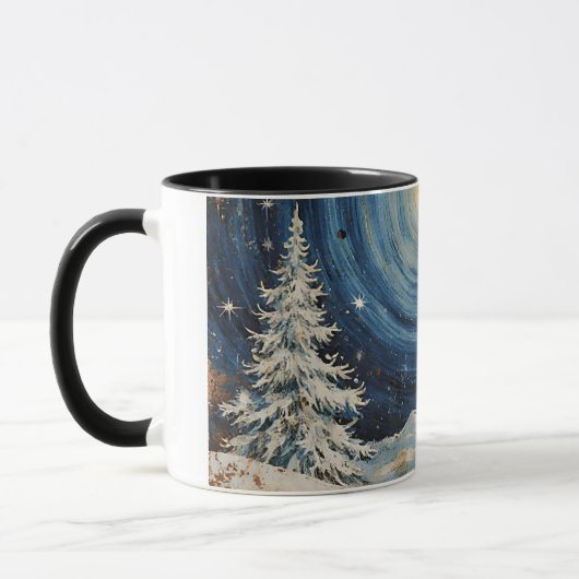 Klassieke Winter Kerst Escape Mok (Links)