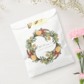 Klassieke Winter Kerst Krans Baby shower Bedankzakje (Gezegeld)