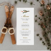 Klassieke Winter Pine Wedding Menu