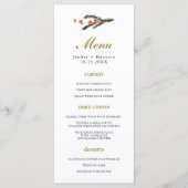 Klassieke Winter Pine Wedding Menu (Voorkant)