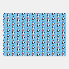 Klassieke Winter Pinguïns Inpakpapier Vel