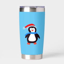 Klassieke Winterpinguïn Geïsoleerde Drinkbeker