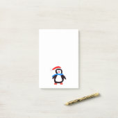Klassieke Winterpinguïn Post-it® Notes (Op bureau)
