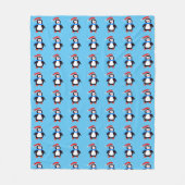 Klassieke winterpinguïns fleece deken (Voorkant)
