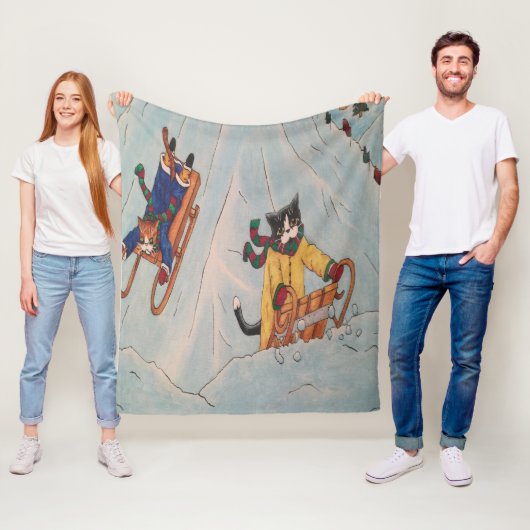 Klassieke winterslaapkratten voor kerstsmidsen fleece deken (In situ)