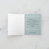 Klassieke Winterwonderland: Kardinaal Kerstmis Feestdagen Kaart (Binnen)