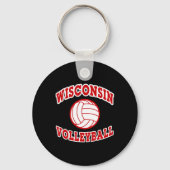 Klassieke Wisconsin Volleyball-stijl Sleutelhanger (Voorkant)