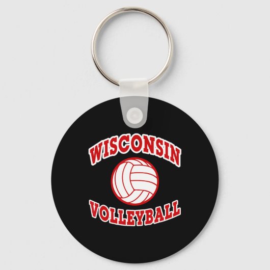Klassieke Wisconsin Volleyball-stijl Sleutelhanger (Voorkant)