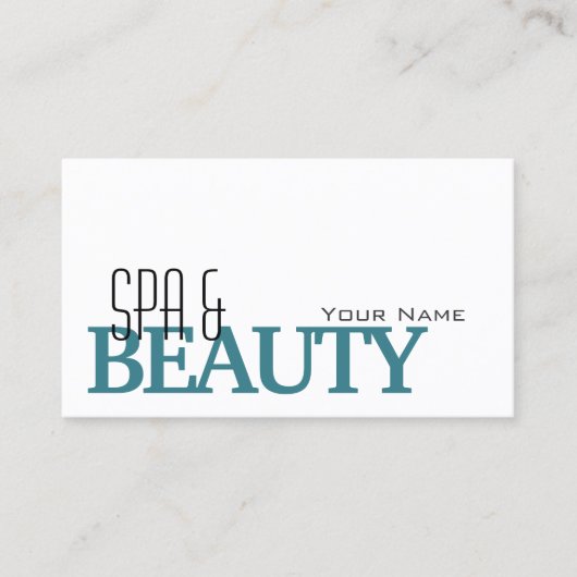 Klassieke Wit en Blauwgroen met de Beroeps van de  Visitekaartje (Voorkant)