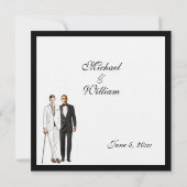 Klassieke Wit-Russische uitnodiging voor weddensch (Achterkant)