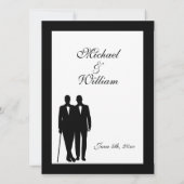 Klassieke Wit-Russische uitnodiging voor weddensch (Achterkant)