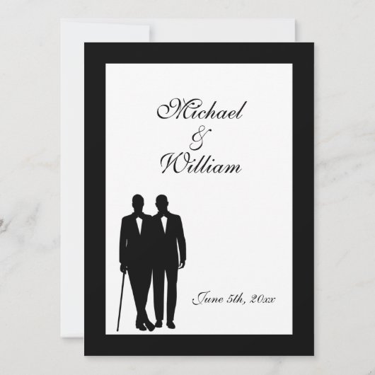 Klassieke Wit-Russische uitnodiging voor weddensch (Achterkant)