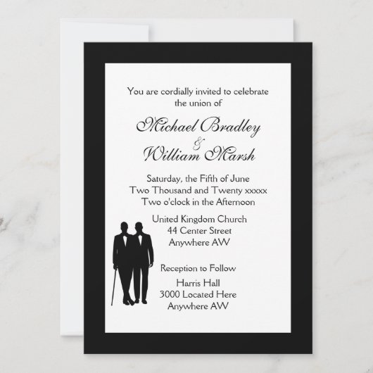 Klassieke Wit-Russische uitnodiging voor weddensch (Voorkant)