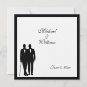 Klassieke Wit-Russische uitnodiging voor weddensch (Achterkant)