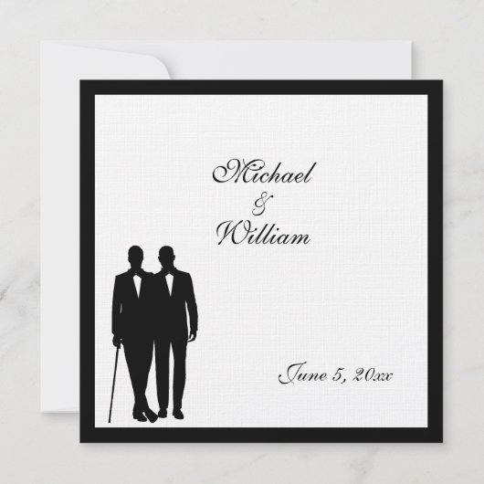 Klassieke Wit-Russische uitnodiging voor weddensch (Achterkant)