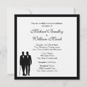 Klassieke Wit-Russische uitnodiging voor weddensch (Voorkant)