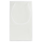Klassieke Witte Aangepaste Cadeautassen Klein Cadeauzakje (Achterkant)