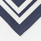 Klassieke witte bladluiers Familienaam & Initiaal Fleece Deken (Hoek)