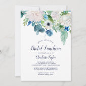 Klassieke witte bloemen Aangepaste rugleuning Lunc Kaart (Voorkant)