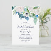 Klassieke witte bloemen Aangepaste rugleuning Lunc Kaart (Staand voorkant)