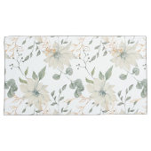 Klassieke Witte Bloemen Botanische Kussensloop (Voorkant-Rechts)