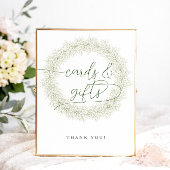 Klassieke witte bloemen bruidsdouche kaarten & cad poster