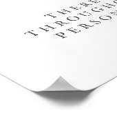 Klassieke Witte Bloemen Bruidsfeest Ringjacht Poster (Hoek)