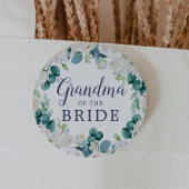 Klassieke witte bloemen oma van de Bride Ronde Button 5,7 Cm