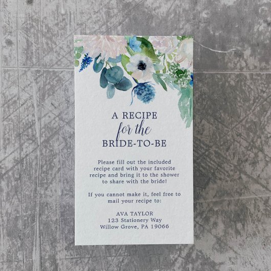 Klassieke witte bloemen Ontvang Verzoek Informatiekaartje