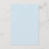 Klassieke Witte Bloemen Ontvangst Insteekkaart Informatiekaartje (Achterkant)