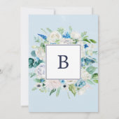 Klassieke witte bloemen | Rustic the Wedding of Kaart (Achterkant)