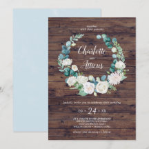 Klassieke witte bloemen Rustic Wreath Casual Wedde