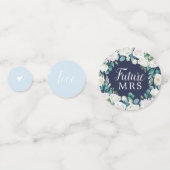 Klassieke witte bloemen | Tabel Vrijgezellenfeest Confetti (Achterkanten)