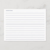 Klassieke witte bloemen Vrijgezellenfeest Ontvang Briefkaart (Achterkant)