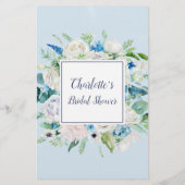 Klassieke witte bloemen zouden ze niet meer spelen flyer (Achterkant)