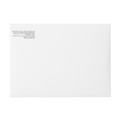 Klassieke Witte Body Butter Jar Label 1 "x 7.25" (Voorkant)