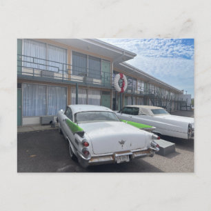 Klassieke witte Cadillac uit de jaren 50 Briefkaart
