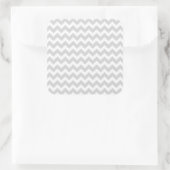 Klassieke witte Chevrons Decor Vierkante Sticker (Tas)