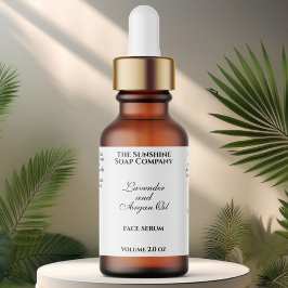 Klassieke Witte Cosmetica Dropper Fles Etiket