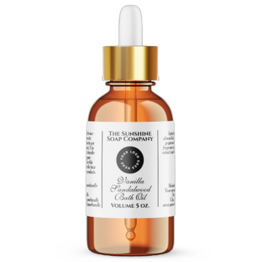 Klassieke witte cosmetica druppelaar flesetiket etiket