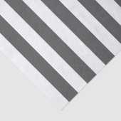  Klassieke witte en donkergrijze strepen Tissuepapier (Detail)