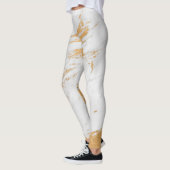 Klassieke witte en gouden steen leggings (Links)